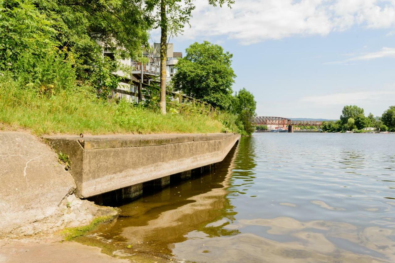 Weserwohnung - Bootshaus Urlaub Am Wasser Hamelin Eksteriør billede