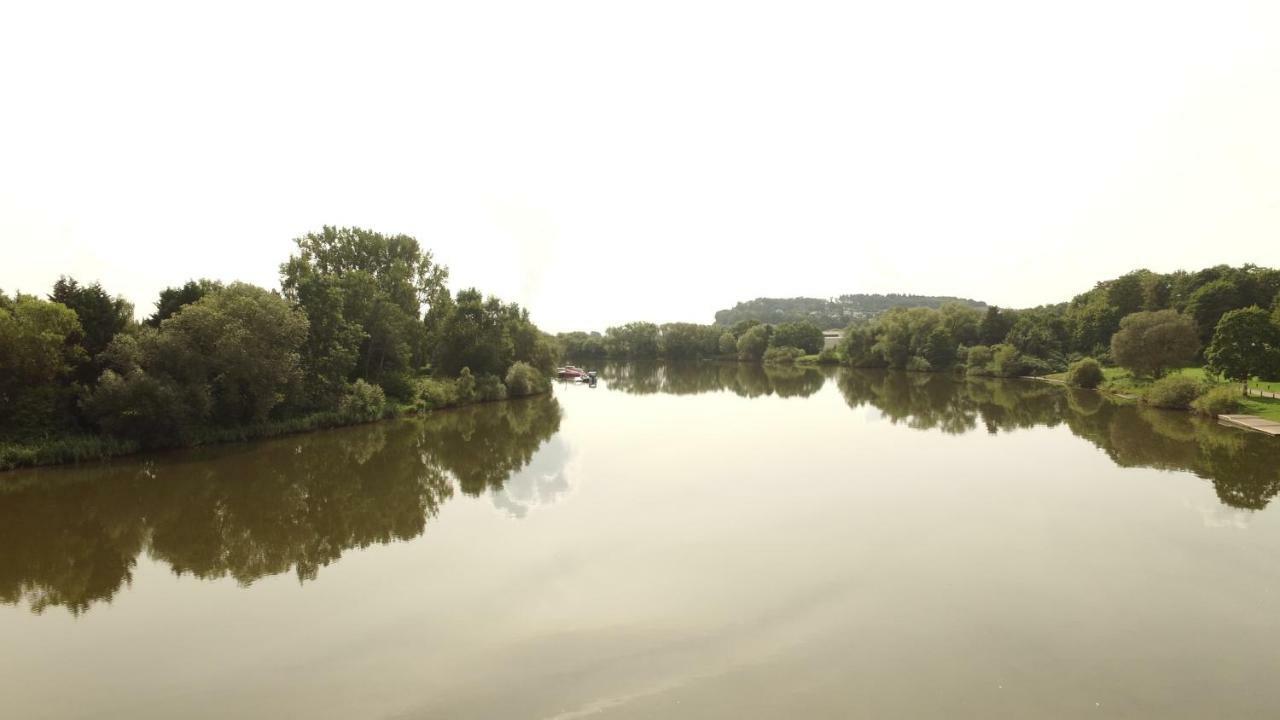 Weserwohnung - Bootshaus Urlaub Am Wasser Hamelin Eksteriør billede